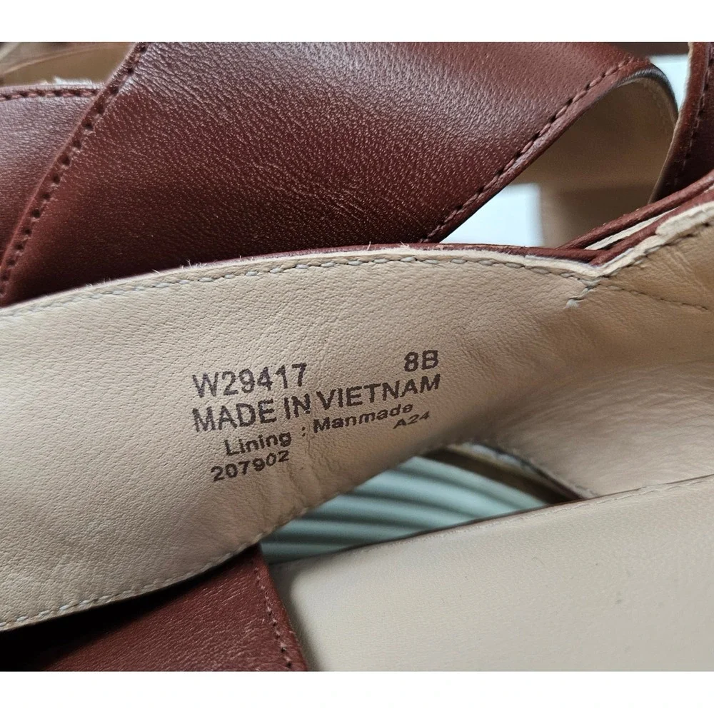 Cole Haan Original Grand OG Platform Sandals Brown/Ivory Women's Size 8B EUC!